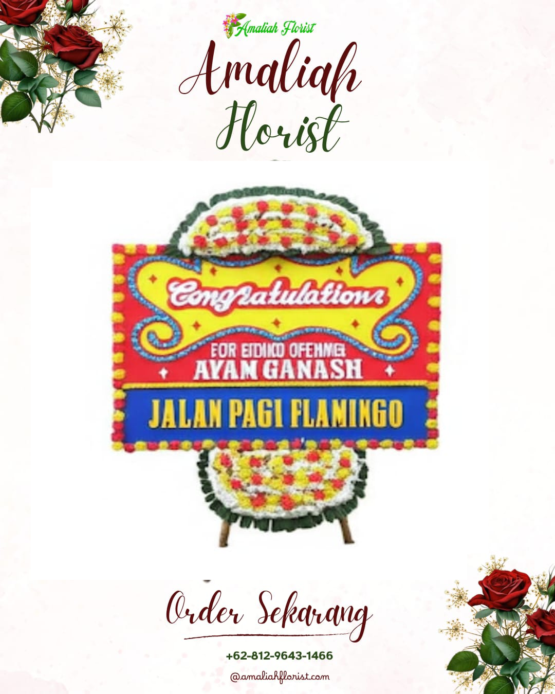 Sewa Papan Bunga Badas